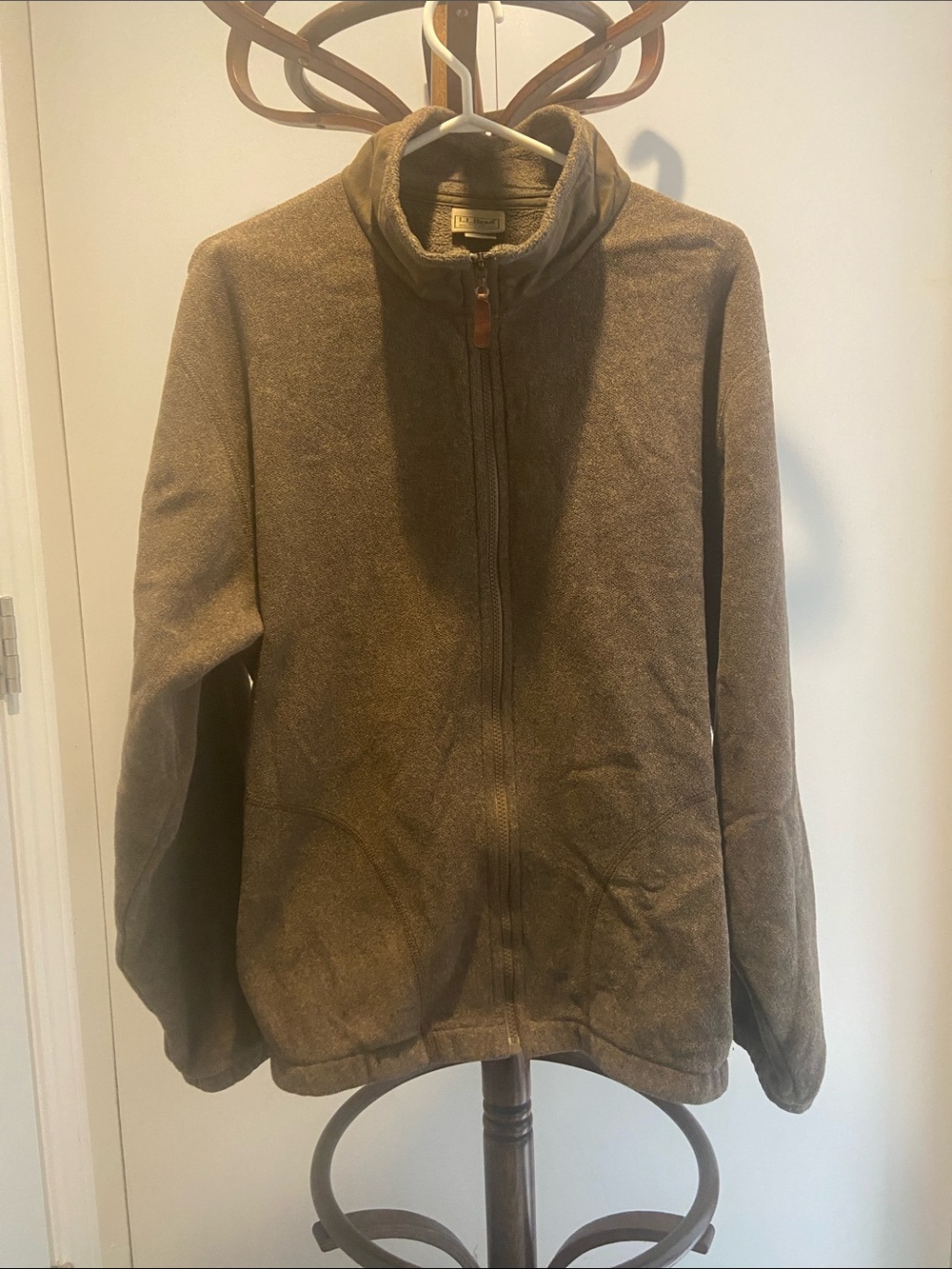 L.L. Bean Vintage Made in USA Polartec Men's Brown Fleece Jacket
